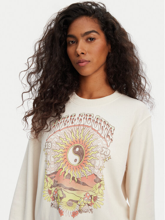 Billabong Billabong Mikina Balanced Out EBJSF00171 Béžová Regular Fit
