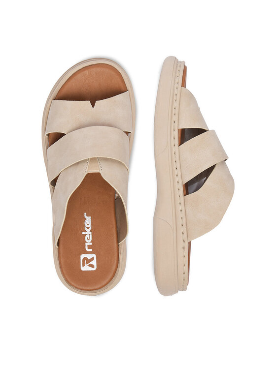 Rieker Rieker Ciabatte CEO-V3089-62 Beige chiaro