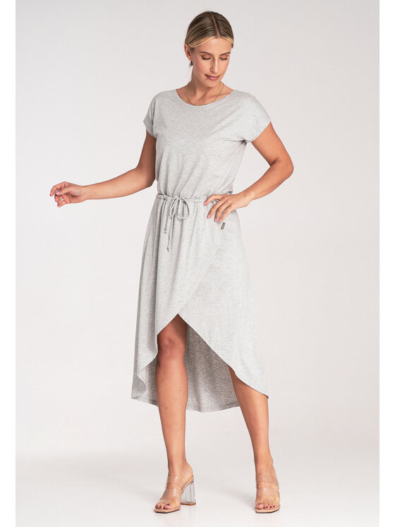 FIGL FIGL Φόρεμα καθημερινό M1041 Γκρι Basic Fit