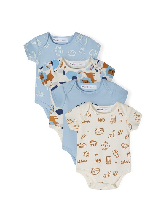 MINOTI MINOTI Body 24babypack2 Błękitny Regular Fit