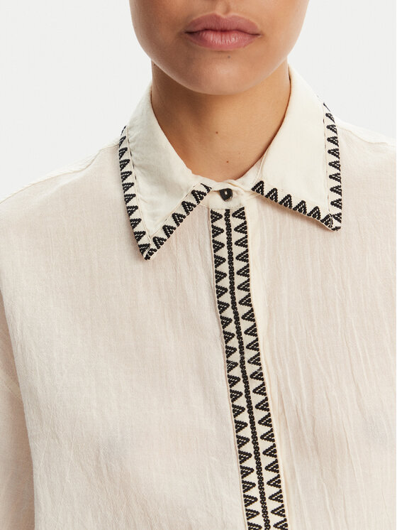 Devotion TWINS Devotion TWINS Camicia Gaia 025.001G Écru Regular Fit
