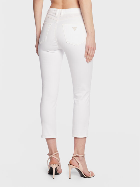 Guess Guess Jeans 1981 Capri W3GA91 D4DN1 Bianco Skinny Fit