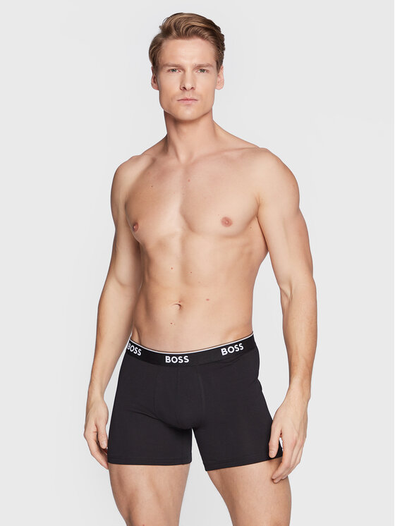BOSS Boss Set di 3 boxer Power 50475282 Nero
