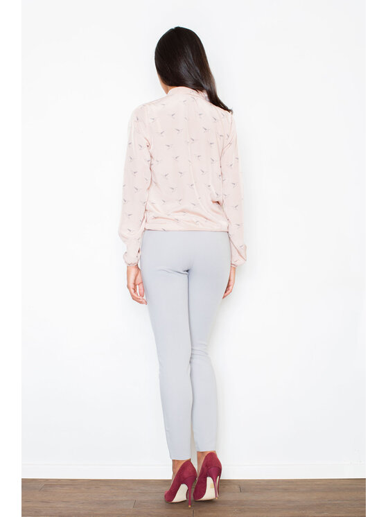 FIGL FIGL Dámske nohavice M328 Sivá Regular Fit