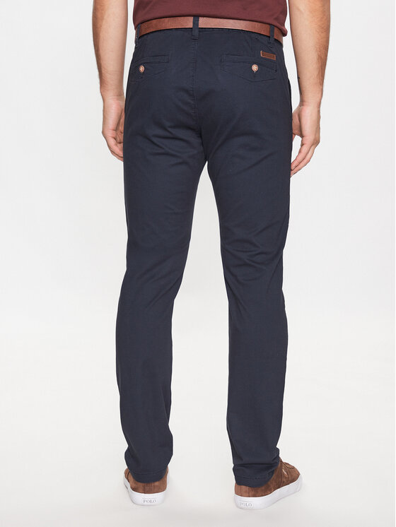INDICODE INDICODE Stoffhose Gower 65-159 Dunkelblau Regular Fit