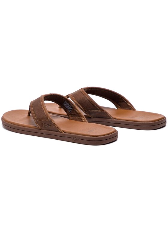 Ugg Ugg Žabky M Seaside Flip Leather 1102690 Hnedá