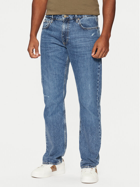 Męskie Jeansy Guess, Rozmiar 30/32, Niebieskie, M5RA1B D5M52