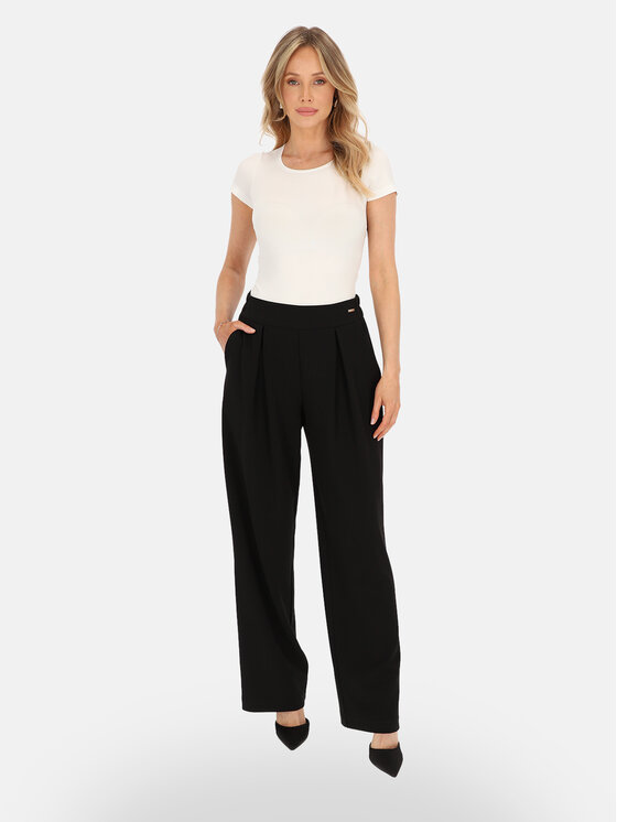 Potis & Verso Potis & Verso Spodnie materiałowe Karen Czarny Wide Leg