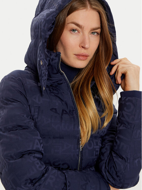 Elisabetta Franchi Elisabetta Franchi Átmeneti kabát PI-70D-46E2-V300 Sötétkék Regular Fit