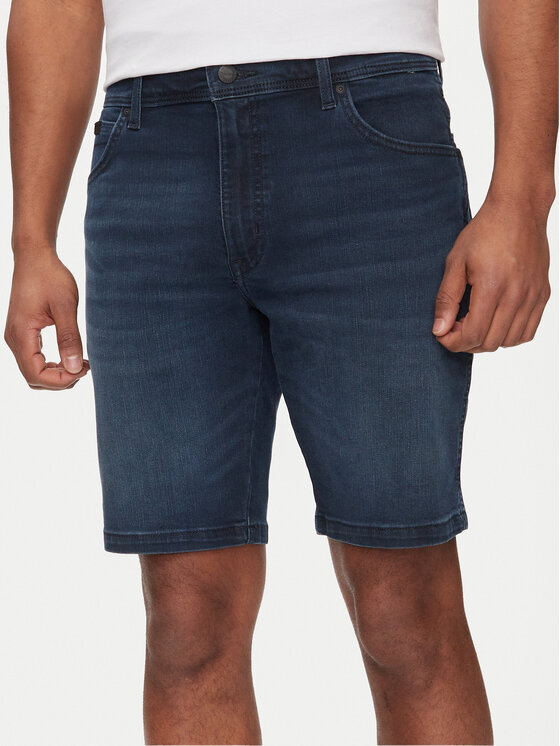 Wrangler Wrangler Pantaloncini di jeans Texas 112350904 Blu scuro Regular Fit