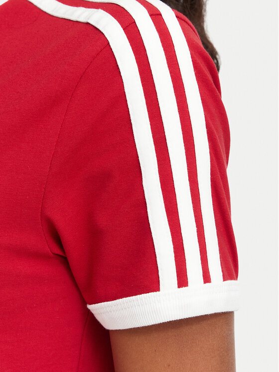 adidas adidas T-Shirt 3-Stripes Slim KS4779 Rot Regular Fit
