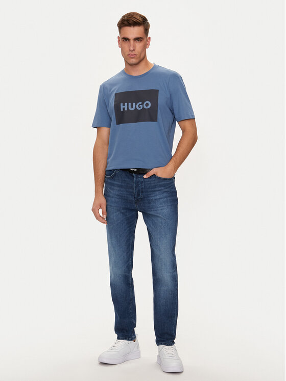 HUGO Hugo T-shirt Dulive222 50467952 Plava Regular Fit