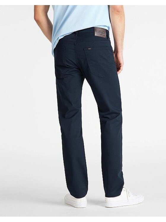 Lee Lee Spodnie materiałowe DAREN ZIP FLY Niebieski Straight Fit