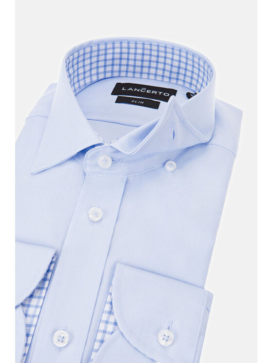 Lancerto Lancerto Koszula Jenna KO073120000001 Błękitny Slim Fit