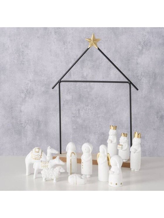 MIAhome MIAhome Figurka Szopka mini PRESEPE Biały