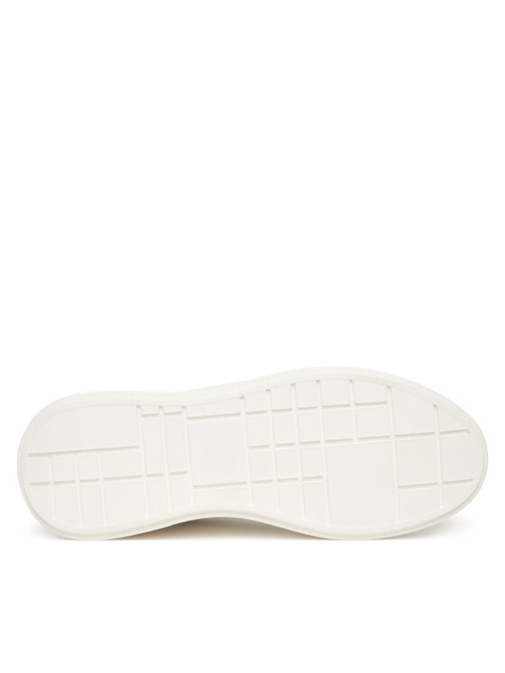 Calvin Klein Calvin Klein Sneakersy Chunky Cupsole Laceup Lth Bt Aop YW0YW02036 Bílá
