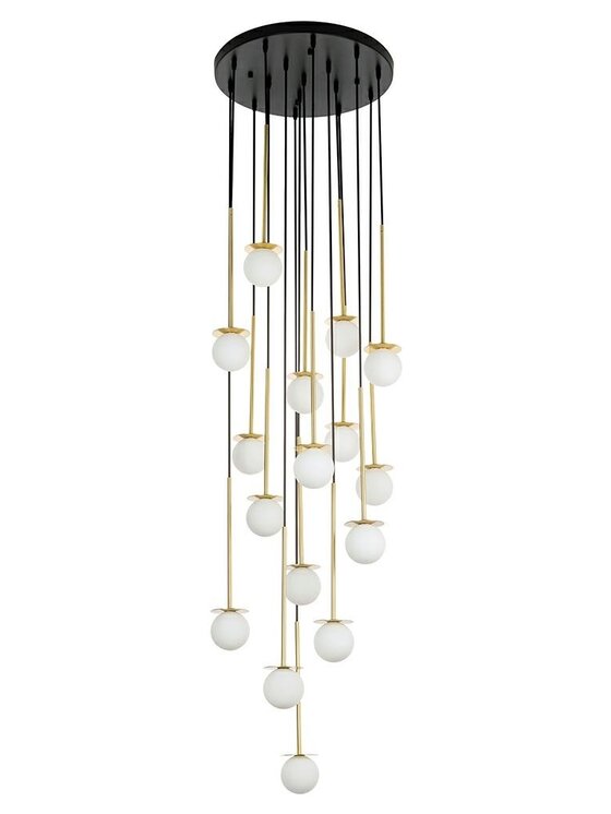 MIAhome MIAhome Lampa wisząca CANNON DISC 16 złota Złoty