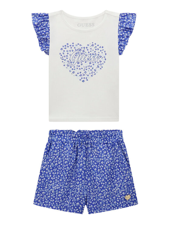 Guess Guess Set T-Shirt und Shorts K6GG00 K6YW0 Blau Regular Fit