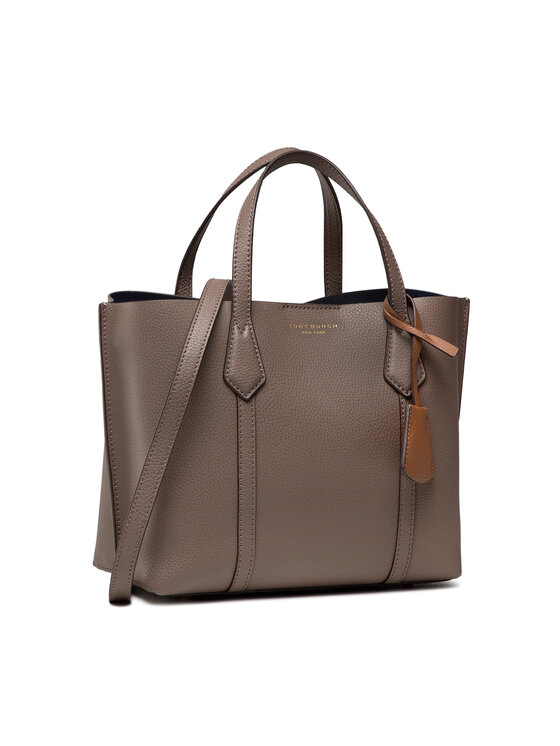 Tory Burch Tory Burch Дамска чанта Perry Small Triple-Compartment Tote 81928 Кафяв