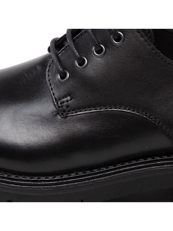 Tommy Hilfiger Tommy Hilfiger Īsi apavi Premium Casual Chunky Lth Shoe FM0FM04210 Melns