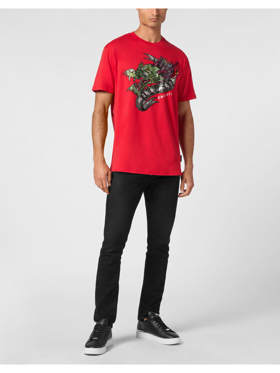 PHILIPP PLEIN PHILIPP PLEIN T-shirt 19509 Rosso Regular Fit
