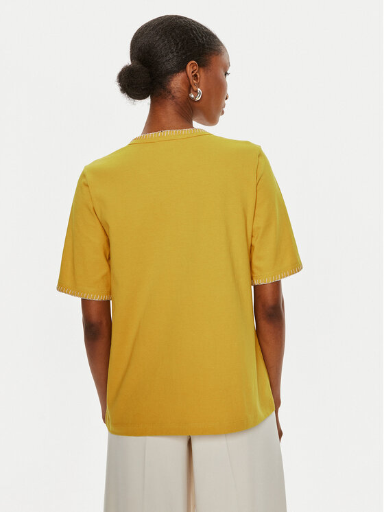 United Colors Of Benetton United Colors Of Benetton T-Shirt 34G7D107B Żółty Regular Fit