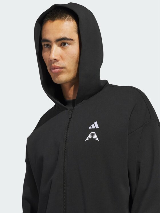 adidas adidas Bluza techniczna 159371 Czarny Loose Fit