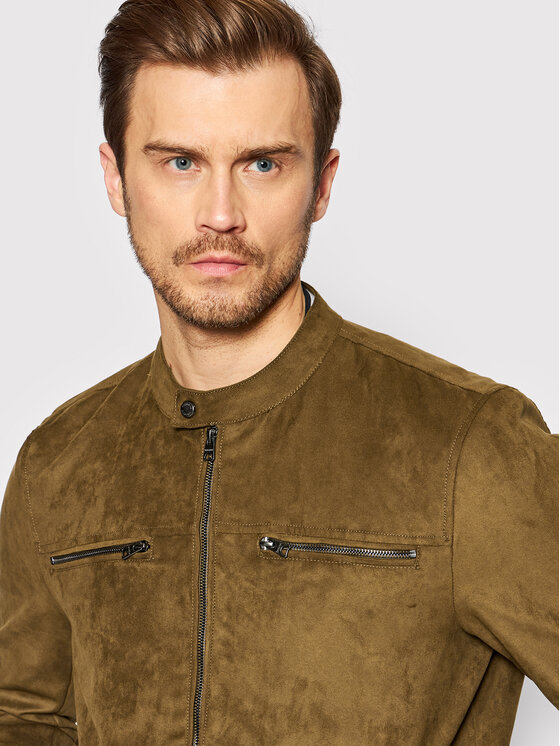 Only & Sons Only & Sons Geacă din imitație de piele Willow 22021446 Maro Regular Fit