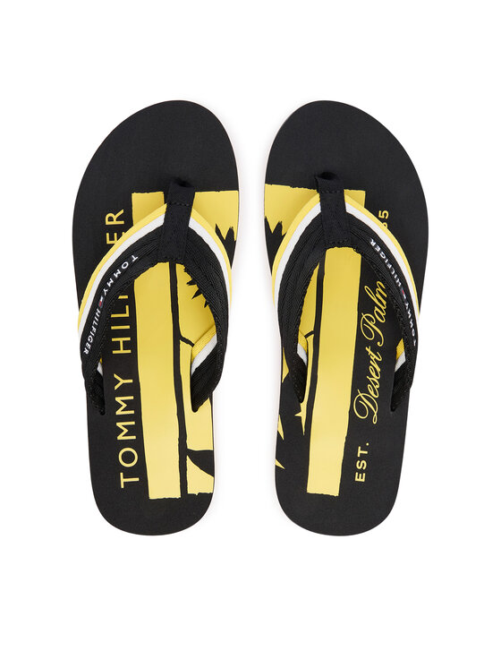 Tommy Hilfiger Tommy Hilfiger Infradito Patch Hilfiger Beach Sandal FM0FM05903 Nero