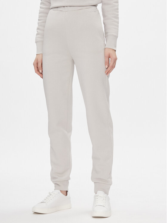 Női Melegítő alsó Calvin Klein, Méret: L, Bézs, Metallic Micro Logo Jogger K20K206965