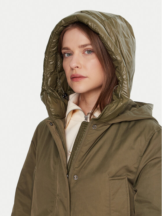 Tommy Hilfiger Tommy Hilfiger Parka WW0WW46533 Zelena Relaxed Fit