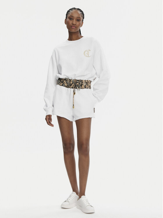 Just Cavalli Just Cavalli Spordišortsid 78PADE01 Valge Regular Fit
