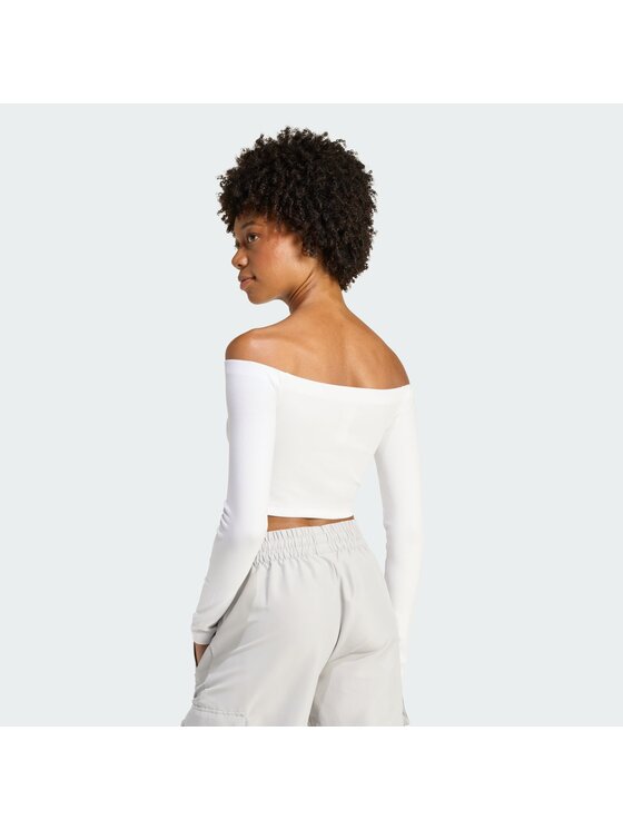 adidas adidas Блузка Essentials KE3153 Білий Slim Fit