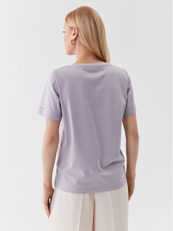 Calvin Klein Calvin Klein T-Shirt K20K205338 Fioletowy Relaxed Fit