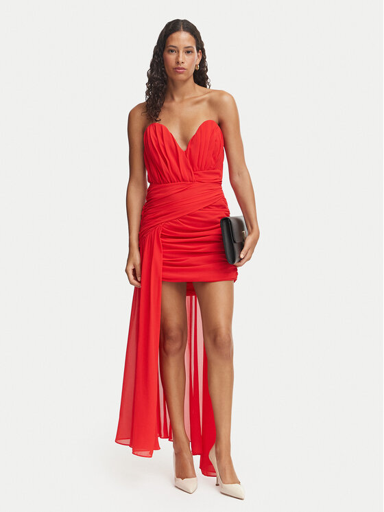 Bardot Bardot Φόρεμα κοκτέιλ Remalia 60555DB Κόκκινο Slim Fit