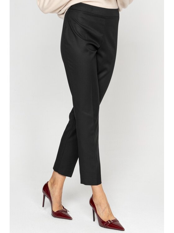 Deni Cler Milano Deni Cler Milano Spodnie materiałowe W-DC-5274-D5-G2-90-1 Czarny Slim Fit