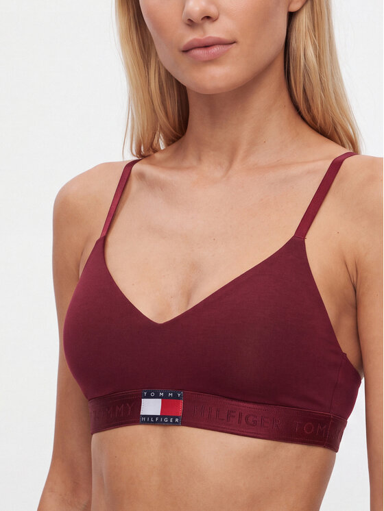 Tommy Hilfiger Tommy Hilfiger Sutien Bralette UW0UW06673 Roșu închis
