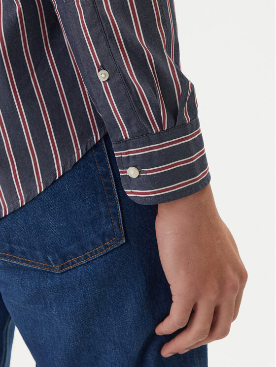 Tommy Hilfiger Tommy Hilfiger Košile MW0MW42441 Tmavomodrá Regular Fit