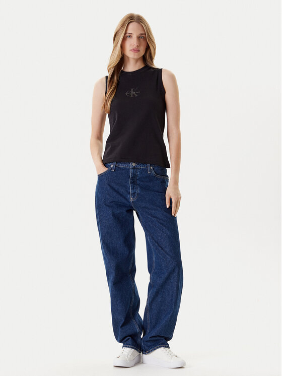 Calvin Klein Jeans Calvin Klein Jeans Top LV047C852G Černá Regular Fit