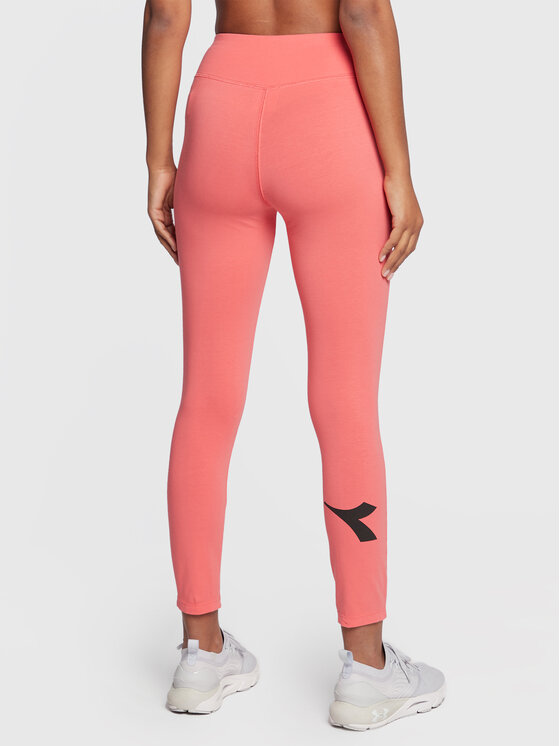 Diadora Diadora Legginsy Manifesto 502.179484 Różowy Slim Fit
