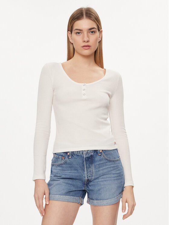 Levi's® Levi's® Bluse Dry Goods A7312-0000 Écru Slim Fit