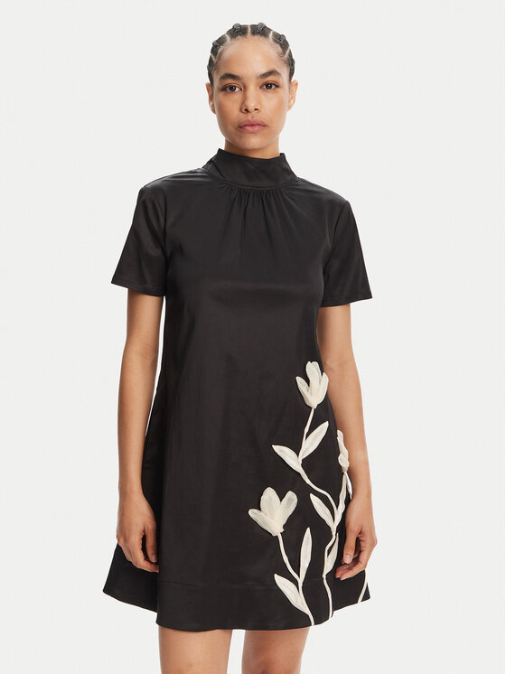 STAUD STAUD Kokteilinė suknelė Ilana R25R2208CT Juoda Regular Fit