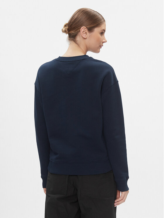 Tommy Jeans Tommy Jeans Sweatshirt Badge DW0DW17325 Dunkelblau Boxy Fit