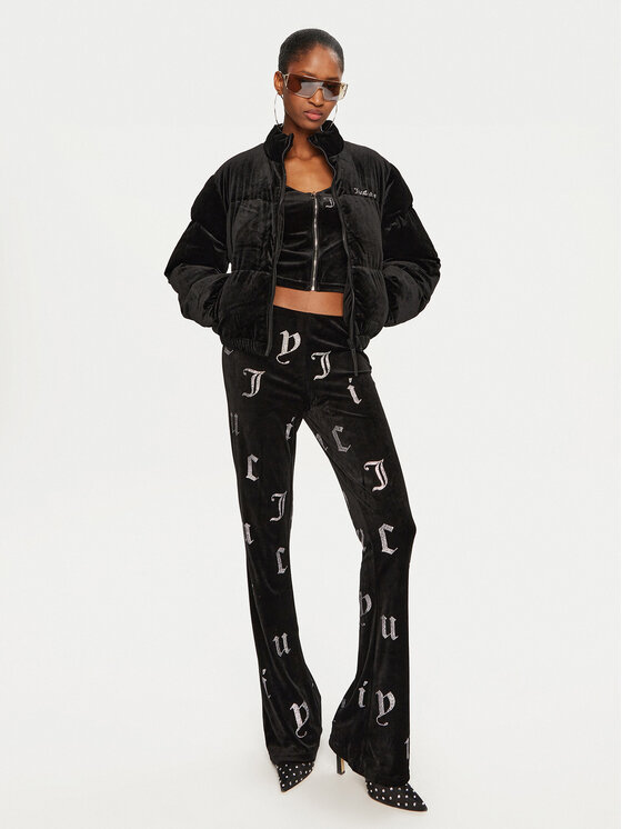 Juicy Couture Juicy Couture Télikabát Margo JCOIJ224556 Fekete Regular Fit