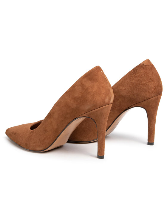 Scarpe stiletto QZ-16-04-000639 Marrone