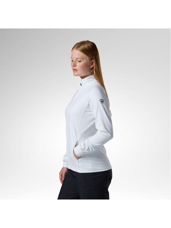 Rossignol Rossignol Bluza techniczna W Mid Layer Stretch Jkt Biały Slim Fit