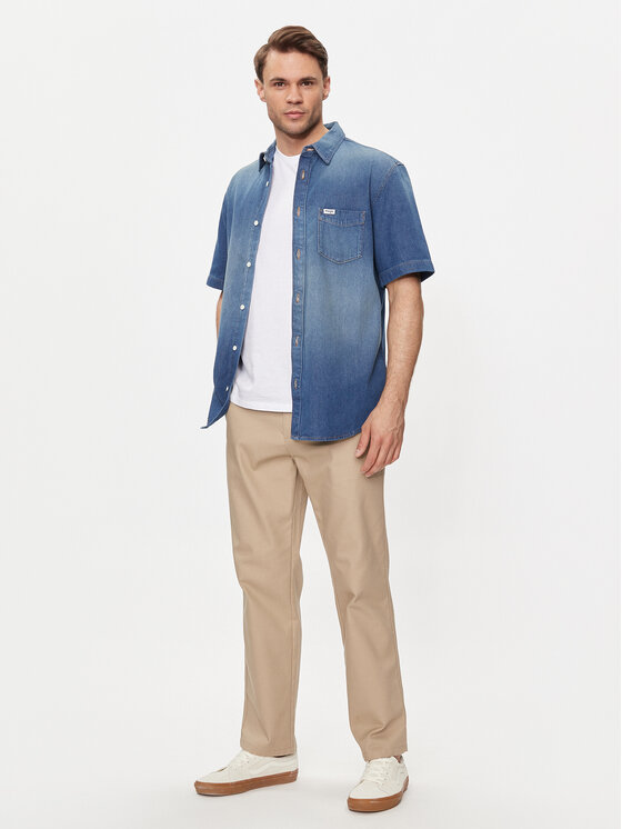Wrangler Wrangler traper košulja 112350183 Plava Regular Fit