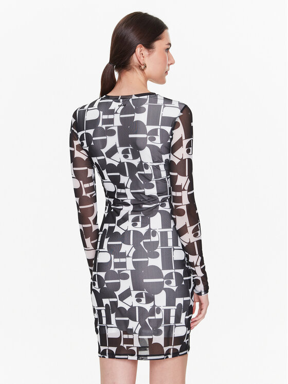 HUGO Hugo Vsakodnevna obleka Namara 50485142 Pisana Slim Fit