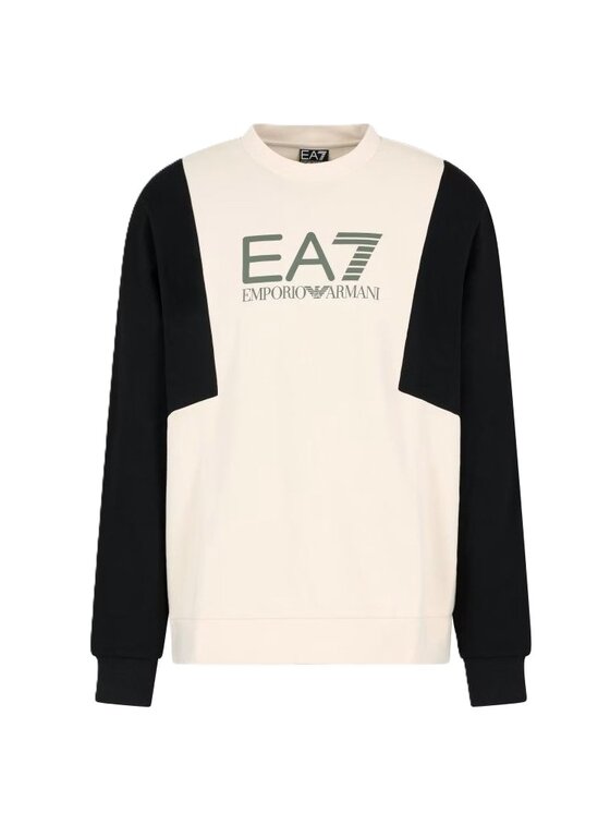 EA7 Emporio Armani Felpa Felpa Beige Regular Fit