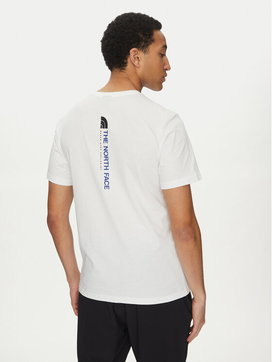 The North Face The North Face Tricou Vertical NF0A89FP Alb Regular Fit